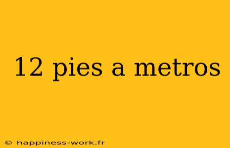 12 pies a metros