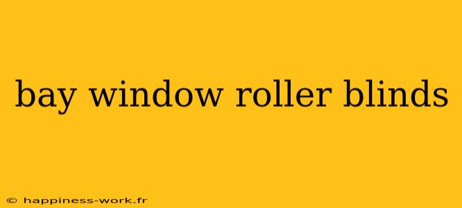 bay window roller blinds