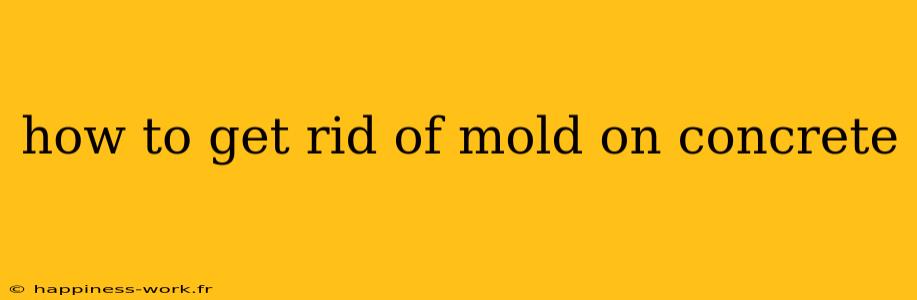 how to get rid of mold on concrete