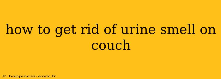 how to get rid of urine smell on couch