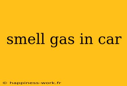 smell gas in car