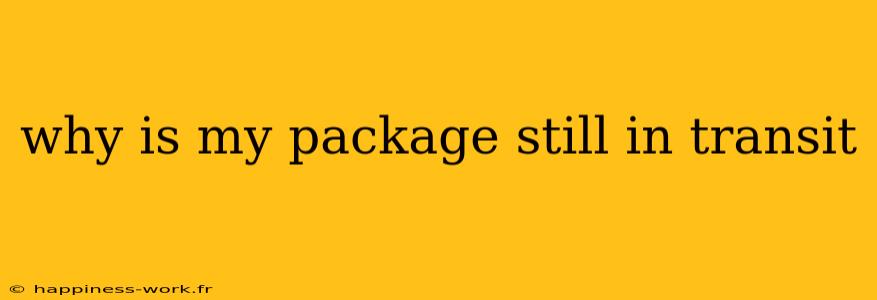 why is my package still in transit